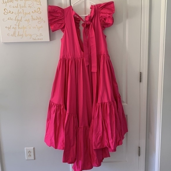 Making the Cut Season 3 Episode 1 Winning Look Sienna's Ruffle High-Low Dress - Picture 5 of 15